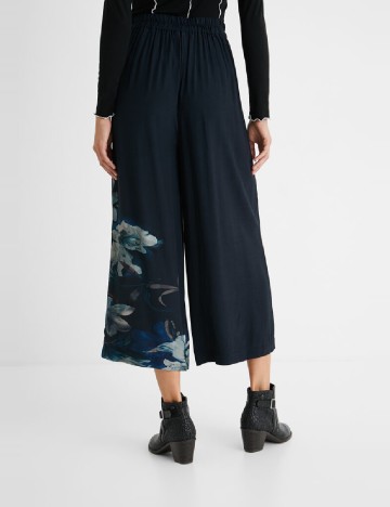 Pantaloni Desigual, albastru