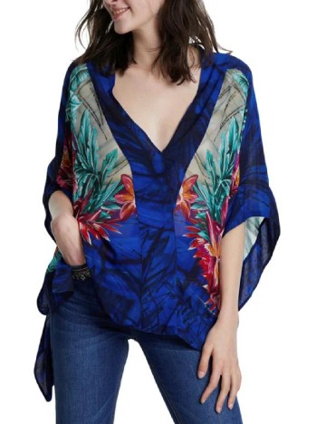Bluza Desigual, albastru