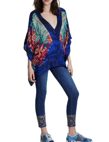 Bluza Desigual, albastru Albastru
