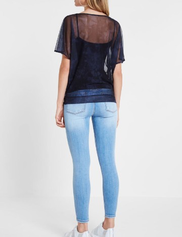 Tricou Desigual, bleumarin