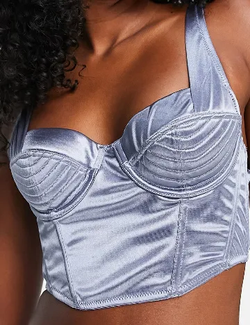 Corset ASOS, albastru Albastru