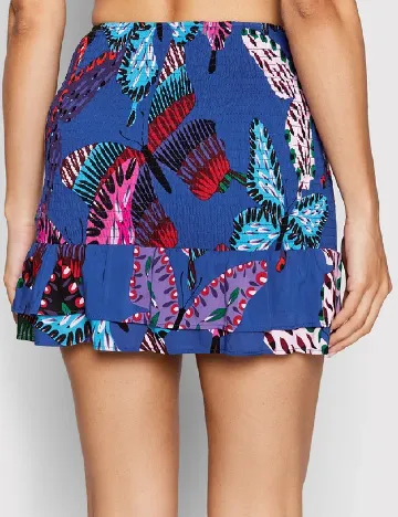 Fusta Desigual, albastru Albastru