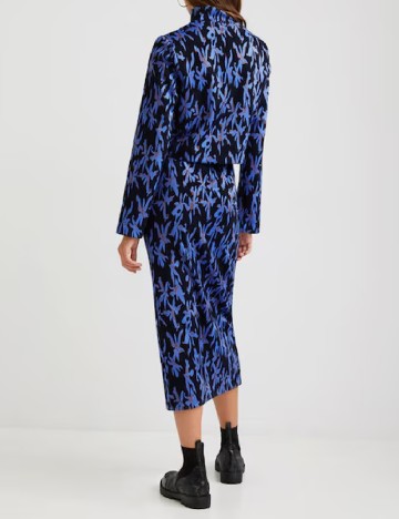 Fusta Desigual, negru/albastru