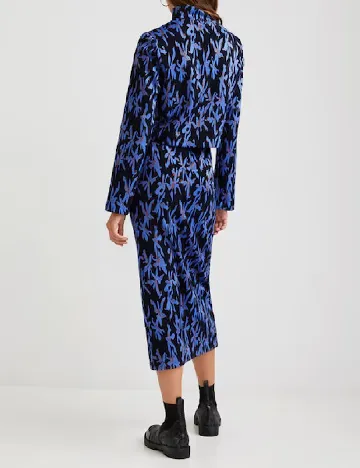 Fusta Desigual, negru/albastru Negru