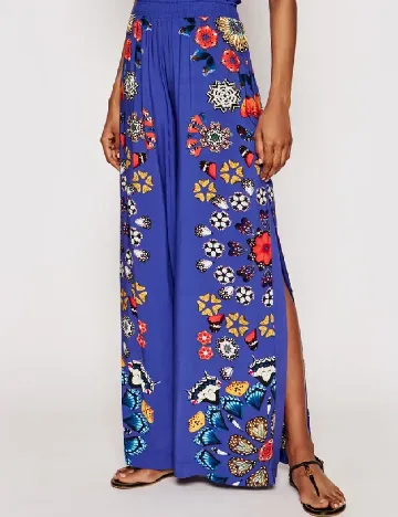 Pantaloni Desigual, albastru Albastru