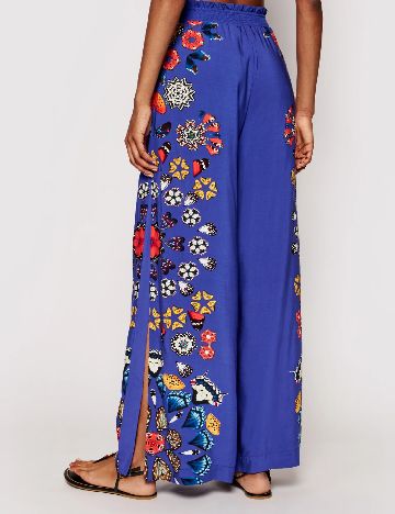 Pantaloni Desigual, albastru