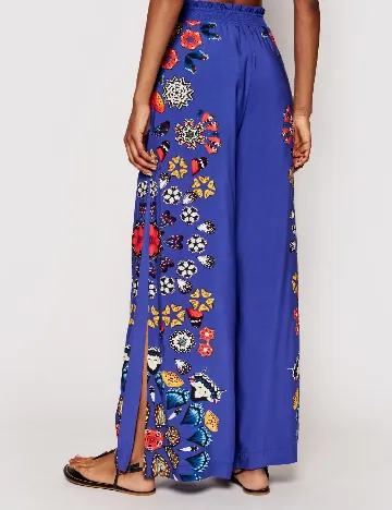 Pantaloni Desigual, albastru Albastru