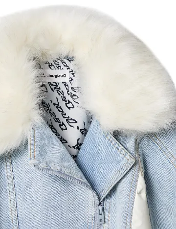 Jacheta Desigual, albastru Albastru