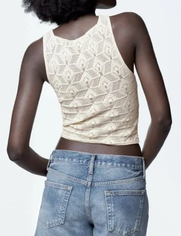 Top Zara, crem Crem