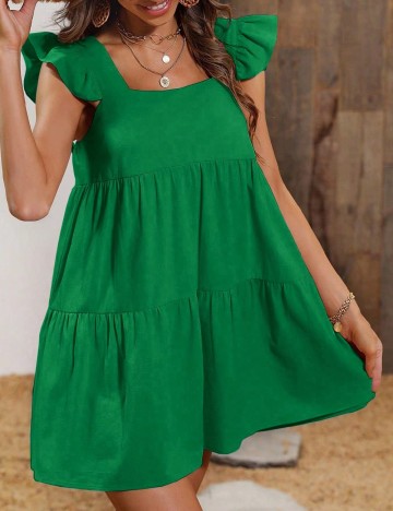 Rochie scurta SHEIN, verde