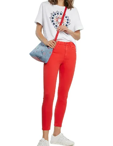 Blugi Desigual, rosu Rosu