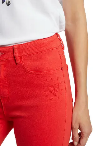 Blugi Desigual, rosu Rosu