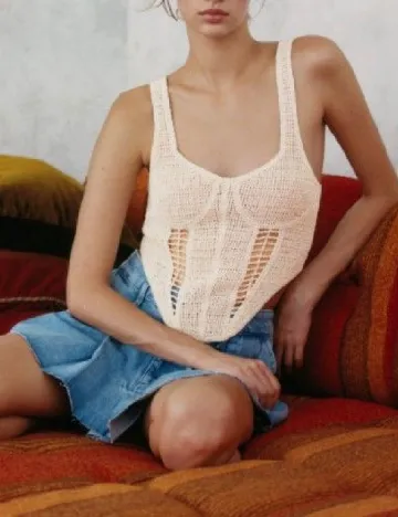 Top Zara, crem