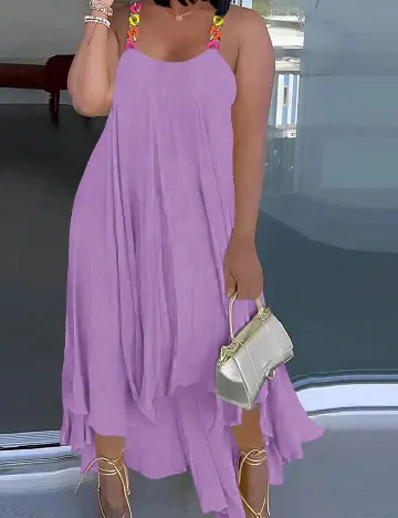 Rochie medie SHEIN CURVE, mov Mov
