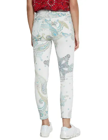 Blugi Desigual, alb Alb