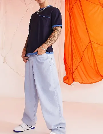 Tricou ASOS, albastru Albastru