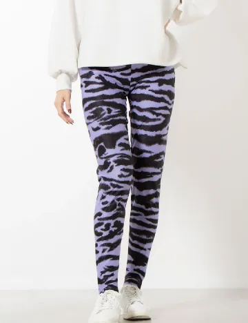 Colanti Desigual, negru/mov Mov