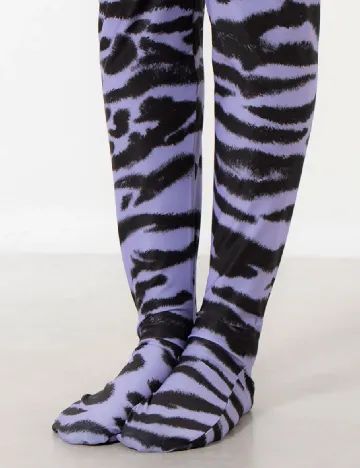 Colanti Desigual, negru/mov Mov