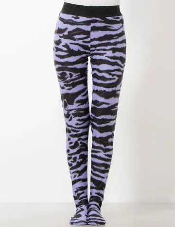 Colanti Desigual, negru/mov Mov