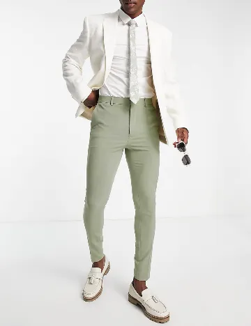 Pantaloni ASOS, verde Verde