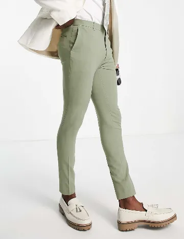 Pantaloni ASOS, verde Verde