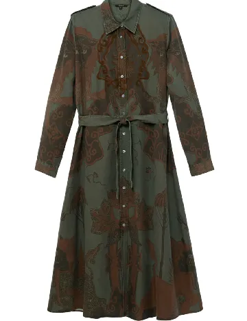 Rochie medie Desigual, verde Verde