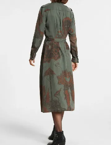 Rochie medie Desigual, verde Verde