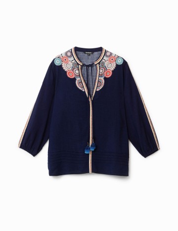 Bluza Desigual, bleumarin