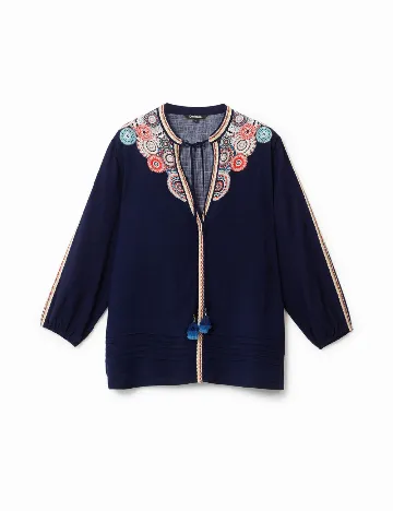 Bluza Desigual, bleumarin Albastru
