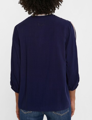 Bluza Desigual, bleumarin