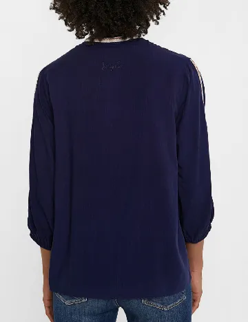 Bluza Desigual, bleumarin Albastru