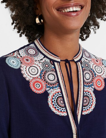Bluza Desigual, bleumarin