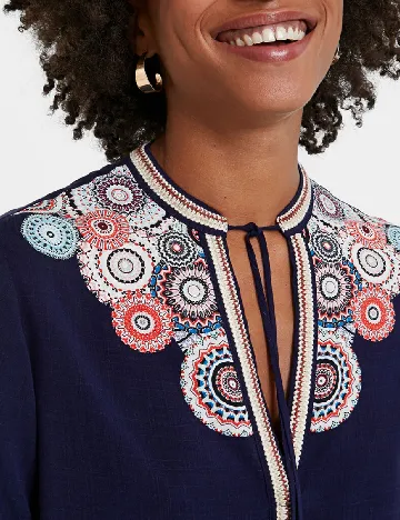 Bluza Desigual, bleumarin Albastru