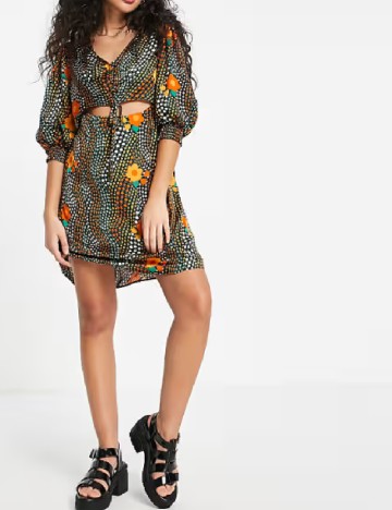 Rochie scurta Top Shop, mix culori
