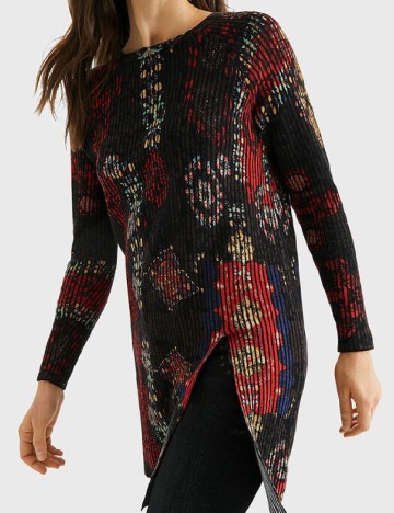 Bluza Desigual, mix culori