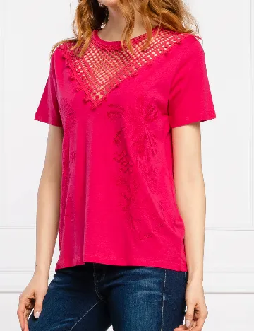 Bluza Desigual, roz Roz