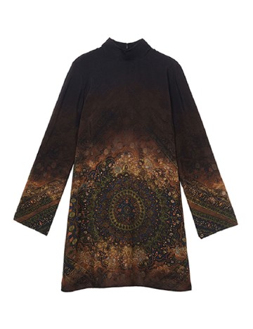 Rochie scurta Desigual, mix culori