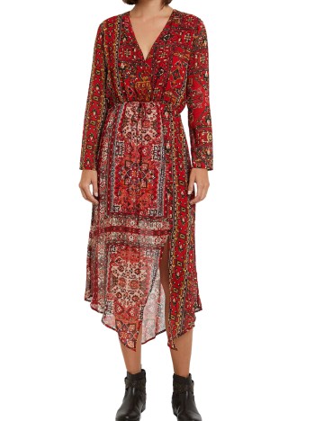 Rochie medie Desigual, rosu