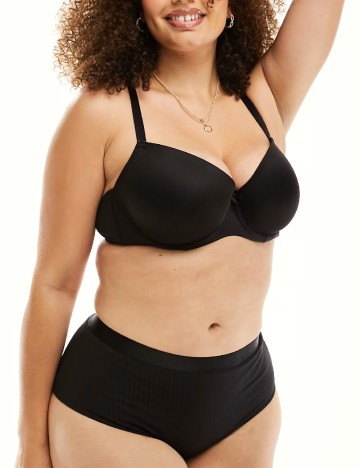 Sutien Ivory Rose Curve, negru