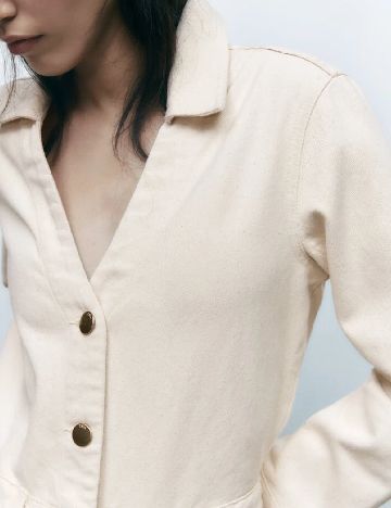 Salopeta Zara, ecru