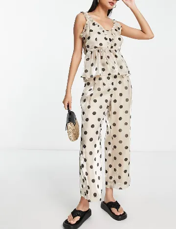Pantaloni Y.A.S, crem Crem