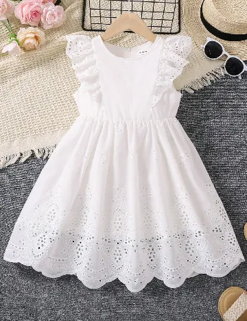 Rochie Shein Kids, alb Alb