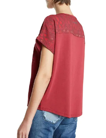 Tricou Desigual, rosu Rosu