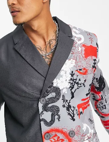 Sacou LIQUOR N POKER, gri Gri