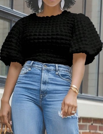 Bluza SHEIN CURVE, negru