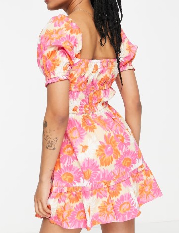 Rochie scurta Miss Selfridge, floral print