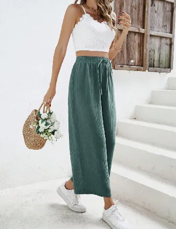 Compleu SHEIN, verde/alb Verde