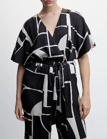Salopeta Mango Violeta, negru Negru