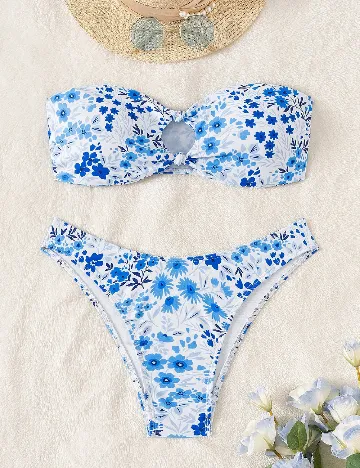Costum de baie SHEIN, floral Floral print