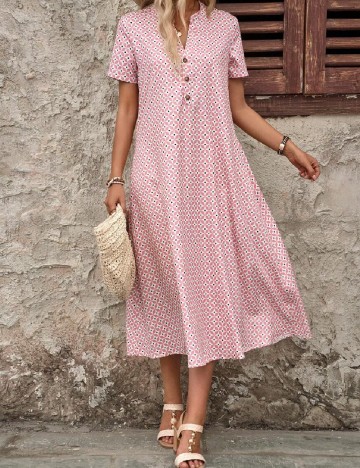 Rochie medie Emery Rose, roz